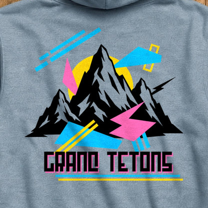 Grand Tetons Retro 90's Hoodie