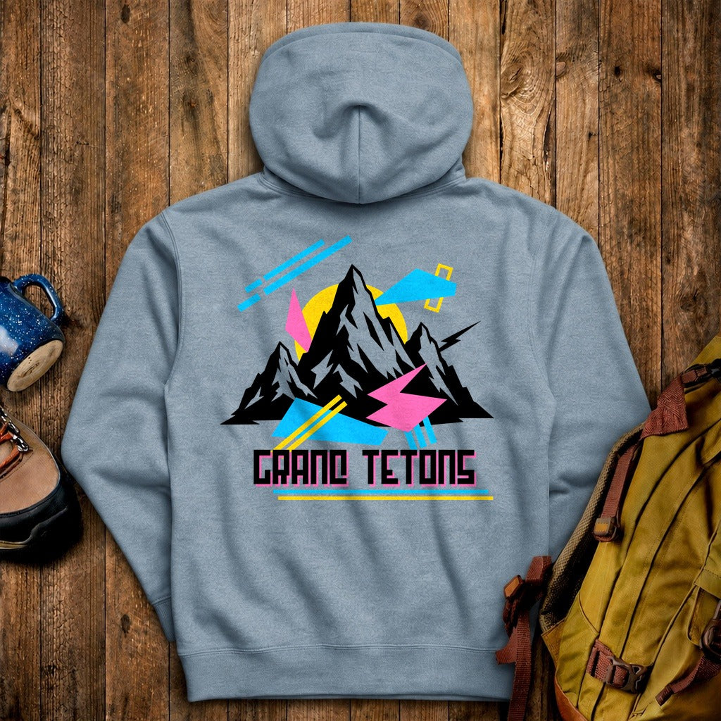 Grand Tetons Retro 90's Hoodie