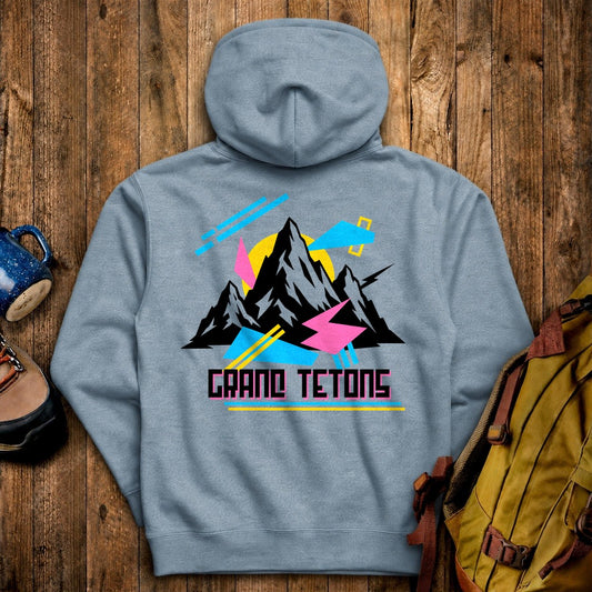 Grand Tetons Retro 90's Hoodie