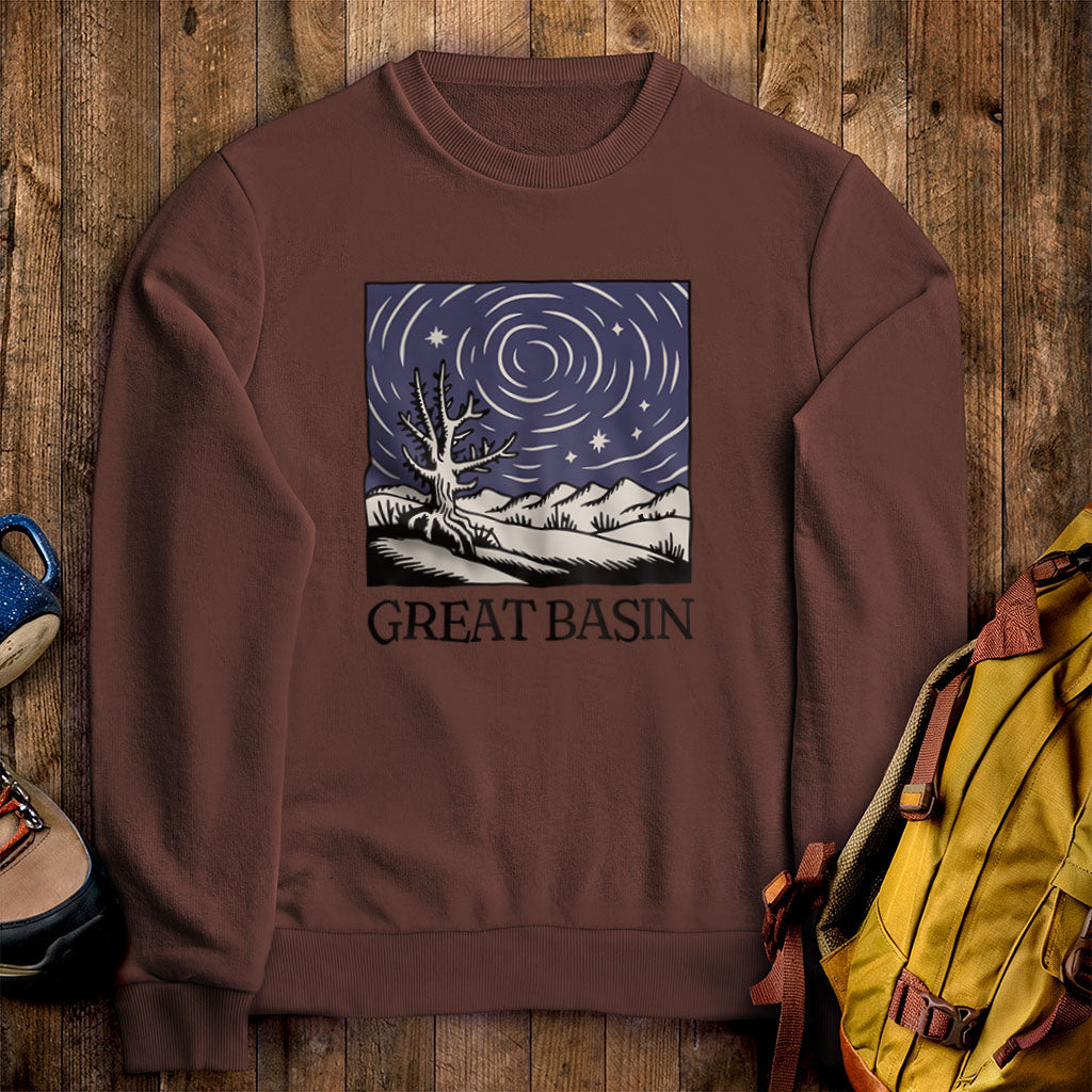 Great Basin National Park at Night Crewneck Sweatshirt