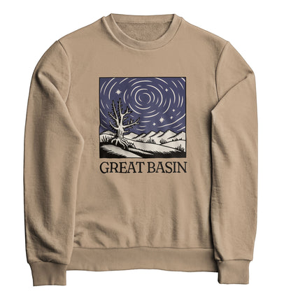 Great Basin National Park at Night Crewneck Sweatshirt