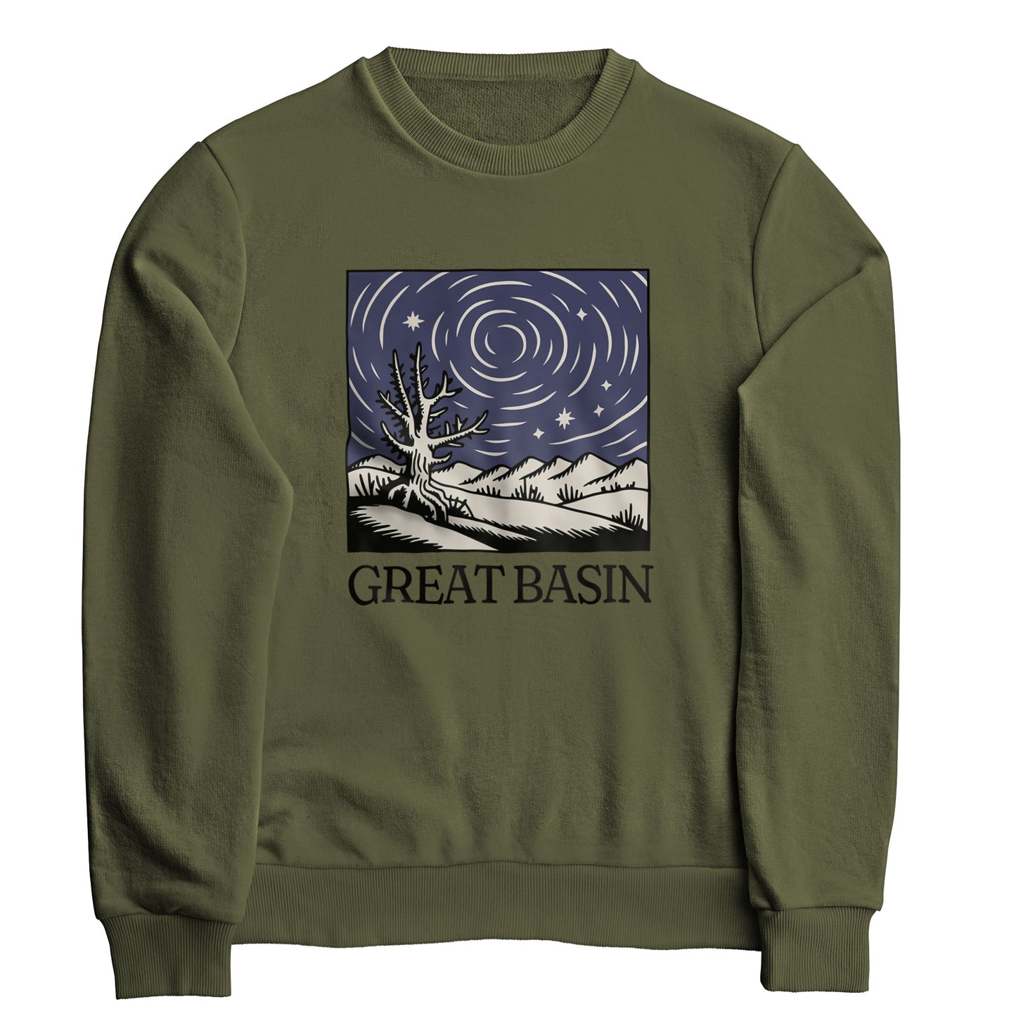 Great Basin National Park at Night Crewneck Sweatshirt