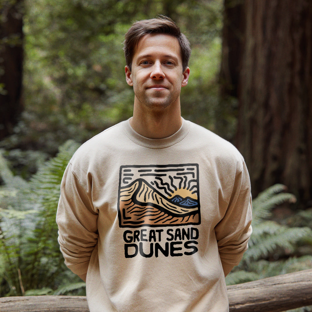 Great Sand Dunes National Park Crewneck Sweatshirt Adventure and Outdoors Themed Sweatshirt