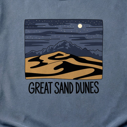 Great Sand Dunes at Night Cotton T-Shirt
