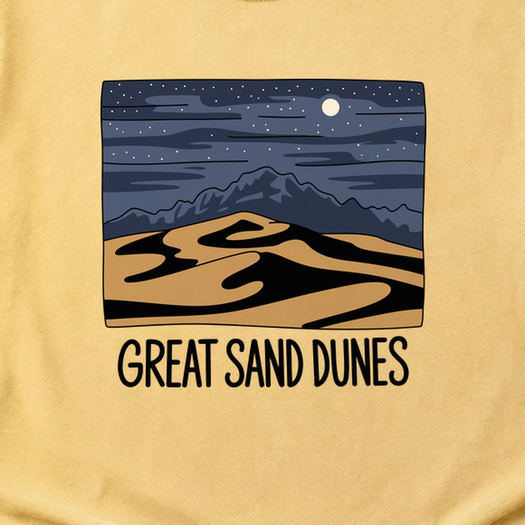 Great Sand Dunes at Night Cotton T-Shirt