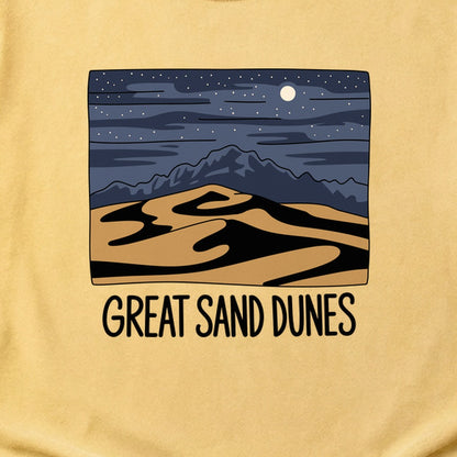 Great Sand Dunes at Night Cotton T-Shirt