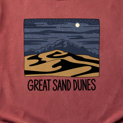 Great Sand Dunes at Night Cotton T-Shirt