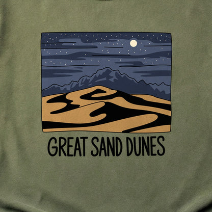 Great Sand Dunes at Night Cotton T-Shirt