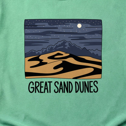 Great Sand Dunes at Night Cotton T-Shirt