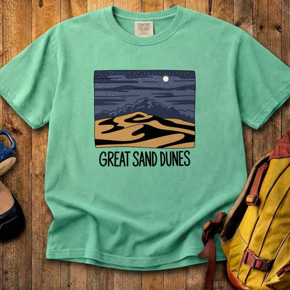 Great Sand Dunes at Night Cotton T-Shirt