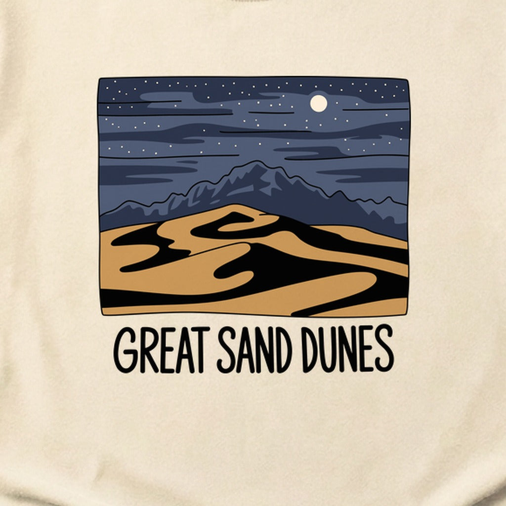 Great Sand Dunes at Night Cotton T-Shirt