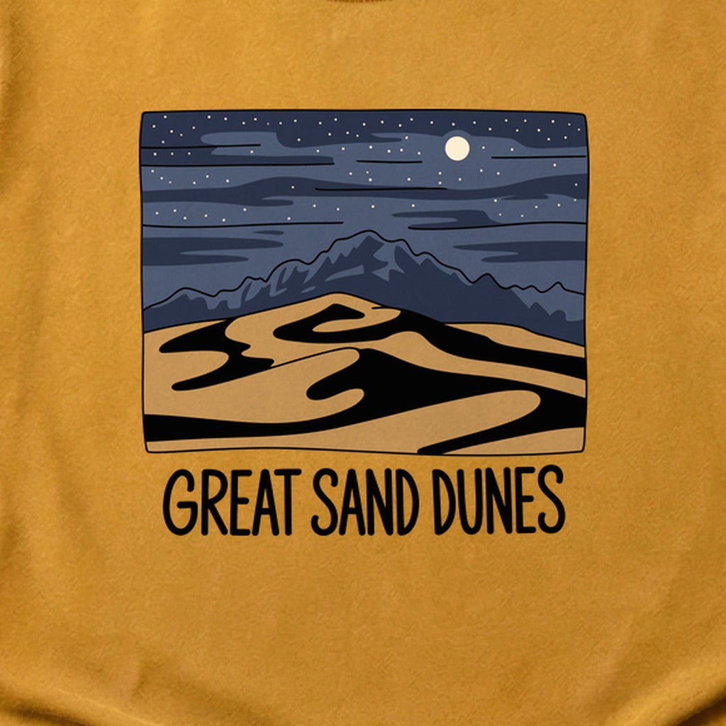 Great Sand Dunes at Night Cotton T-Shirt