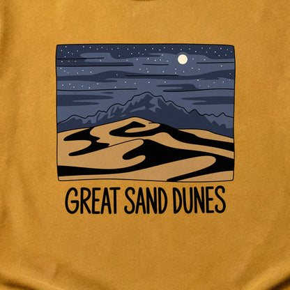 Great Sand Dunes at Night Cotton T-Shirt