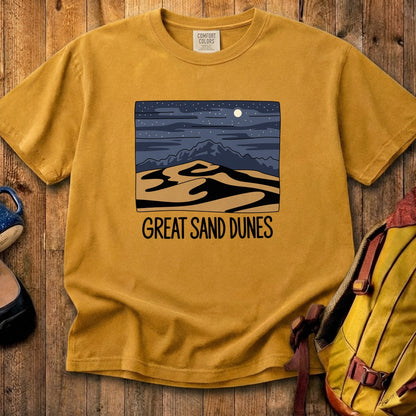 Great Sand Dunes at Night Cotton T-Shirt