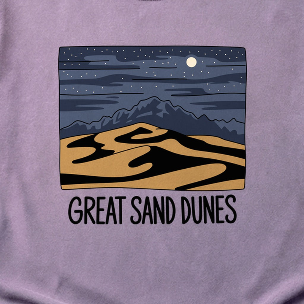 Great Sand Dunes at Night Cotton T-Shirt