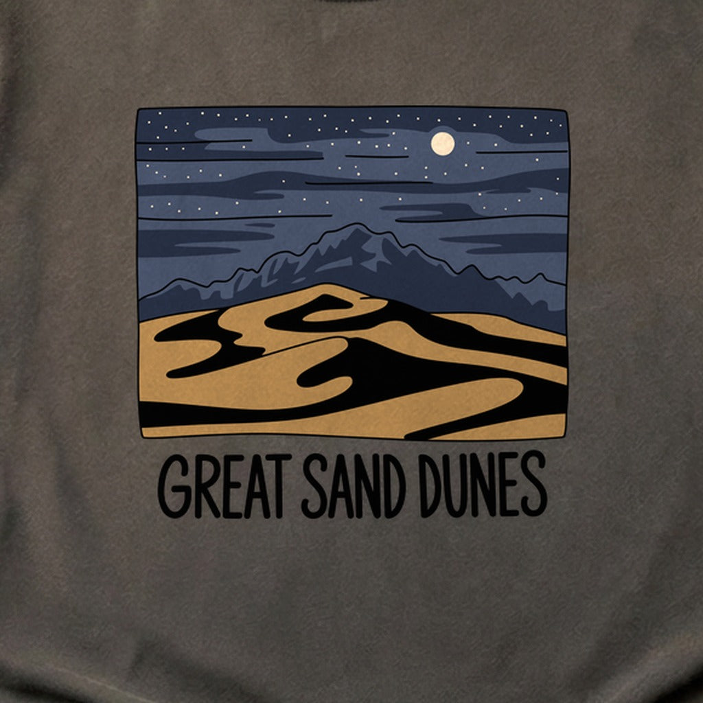 Great Sand Dunes at Night Cotton T-Shirt