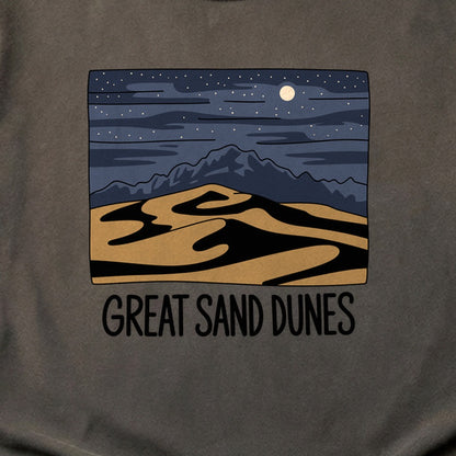 Great Sand Dunes at Night Cotton T-Shirt