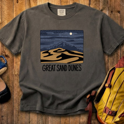 Great Sand Dunes at Night Cotton T-Shirt