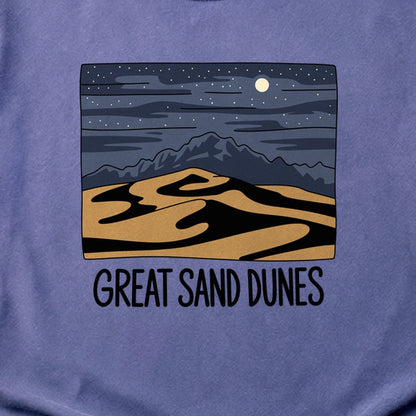 Great Sand Dunes at Night Cotton T-Shirt