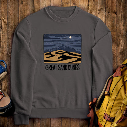 Great Sand Dunes at Night Crewneck Sweatshirt