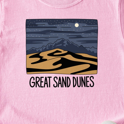 Great Sand Dunes at Night Kids Cotton T-Shirt