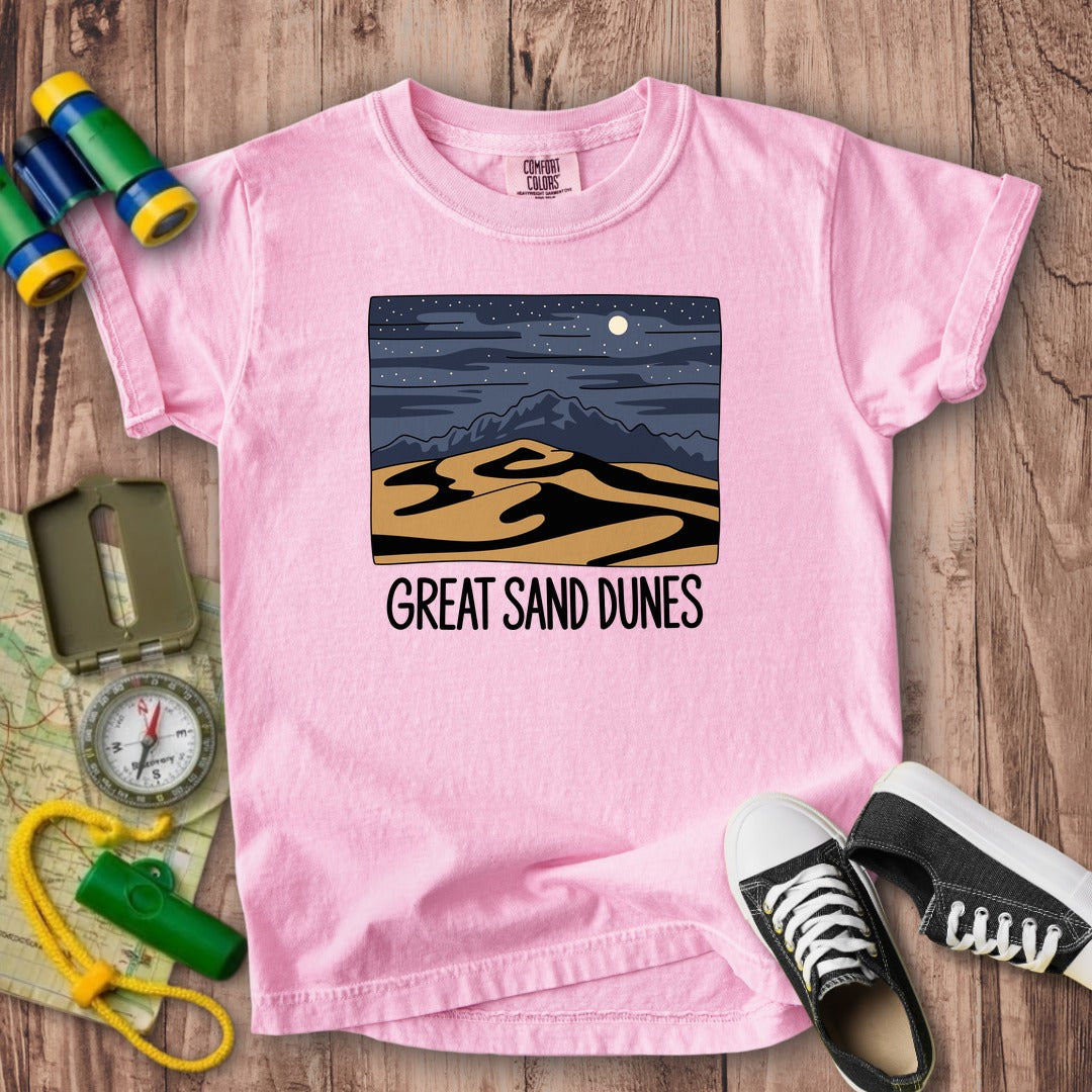 Great Sand Dunes at Night Kids Cotton T-Shirt