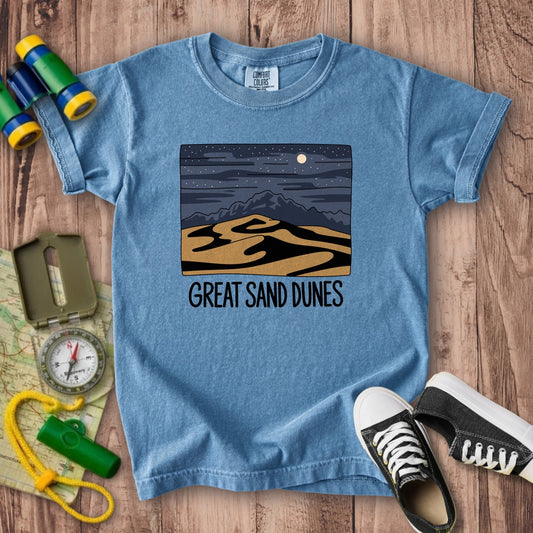 Great Sand Dunes at Night Kids Cotton T-Shirt