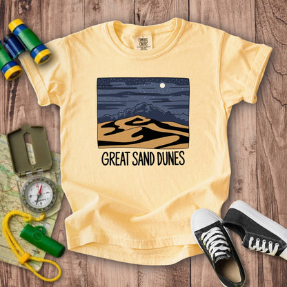 Great Sand Dunes at Night Kids Cotton T-Shirt