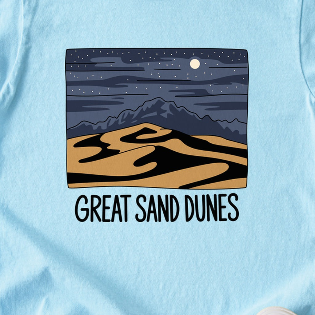Great Sand Dunes at Night Kids Cotton T-Shirt
