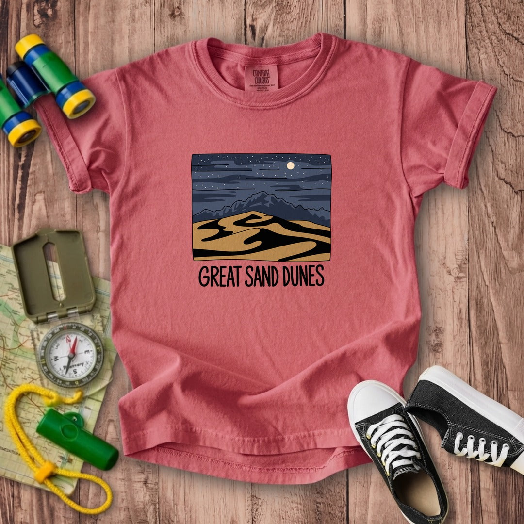 Great Sand Dunes at Night Kids Cotton T-Shirt