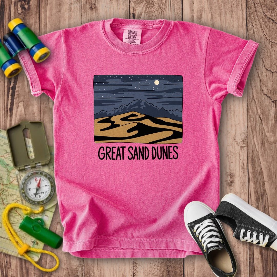 Great Sand Dunes at Night Kids Cotton T-Shirt