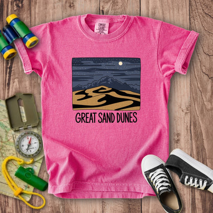 Great Sand Dunes at Night Kids Cotton T-Shirt