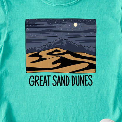 Great Sand Dunes at Night Kids Cotton T-Shirt