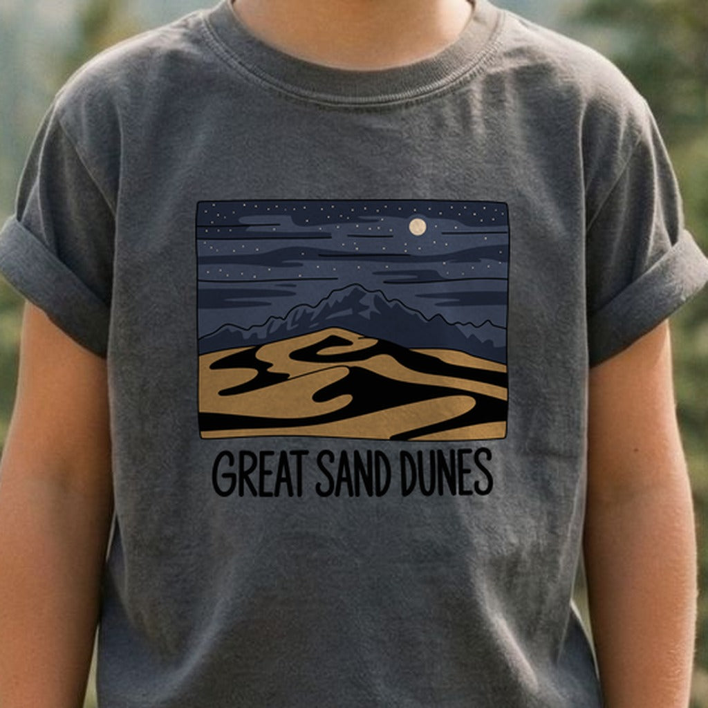 Great Sand Dunes at Night Kids Cotton T-Shirt