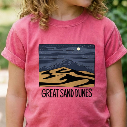 Great Sand Dunes at Night Kids Cotton T-Shirt