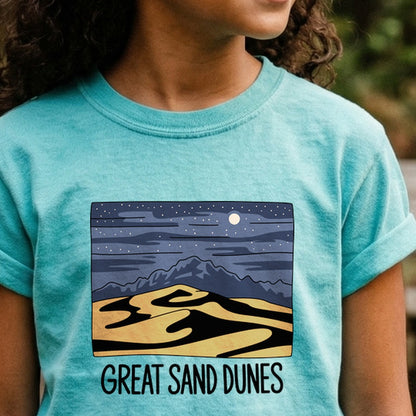Great Sand Dunes at Night Kids Cotton T-Shirt