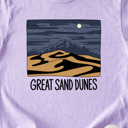 Great Sand Dunes at Night Kids Cotton T-Shirt