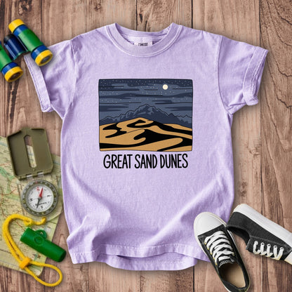Great Sand Dunes at Night Kids Cotton T-Shirt
