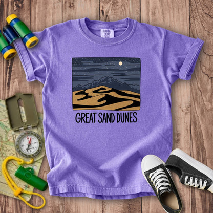 Great Sand Dunes at Night Kids Cotton T-Shirt