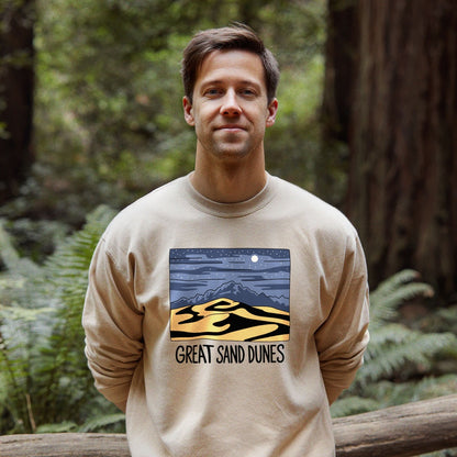 Great Sand Dunes at Night Crewneck Sweatshirt