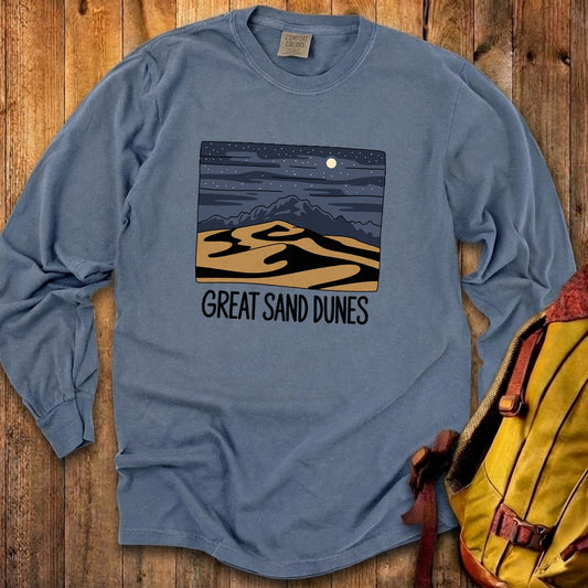 Great Sand Dunes at Night Premium Long Sleeve