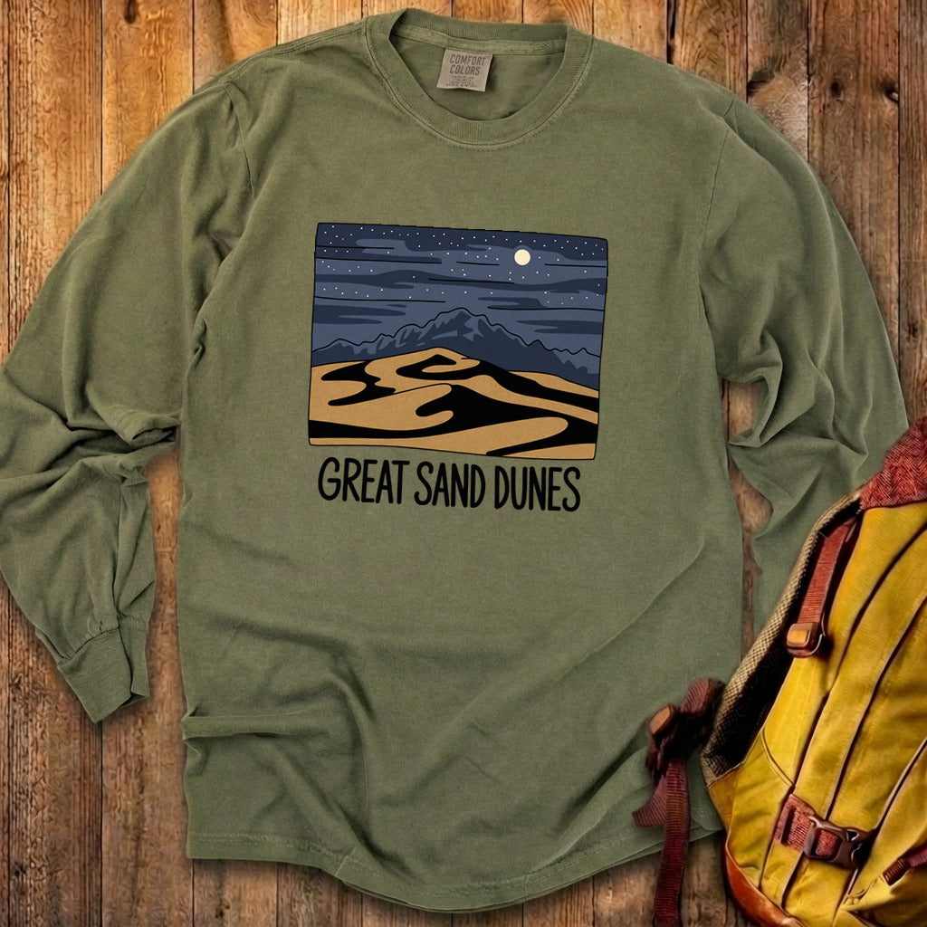 Great Sand Dunes at Night Premium Long Sleeve