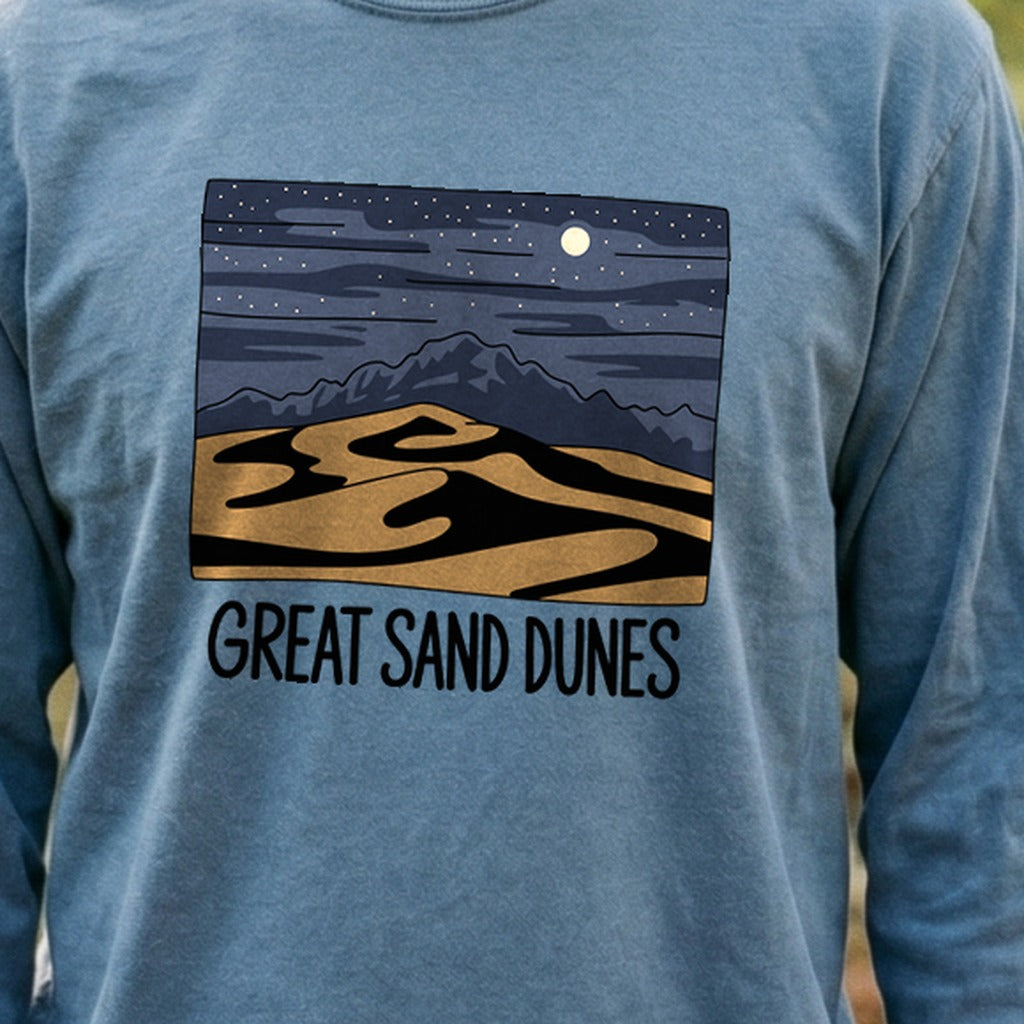 Great Sand Dunes at Night Premium Long Sleeve