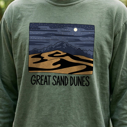 Great Sand Dunes at Night Premium Long Sleeve