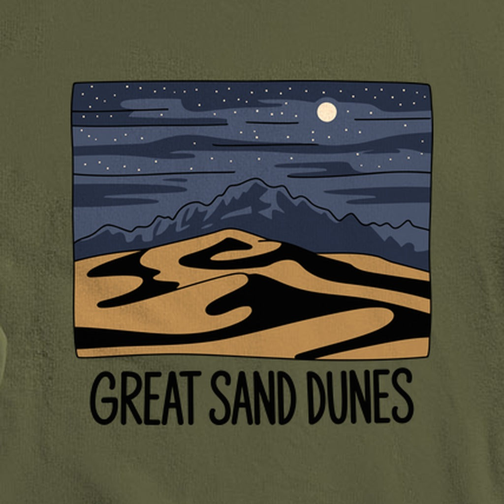 Great Sand Dunes at Night Crewneck Sweatshirt