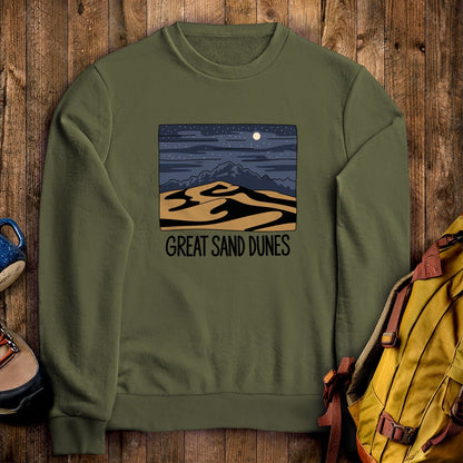 Great Sand Dunes at Night Crewneck Sweatshirt