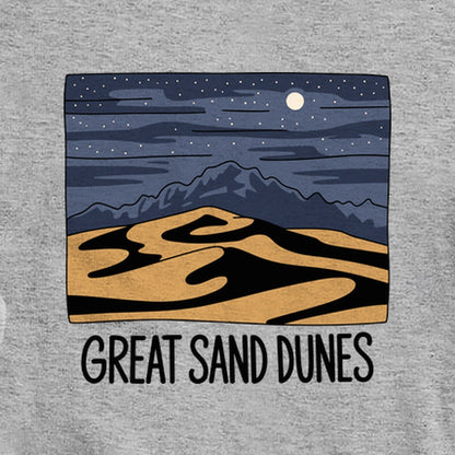 Great Sand Dunes at Night Crewneck Sweatshirt