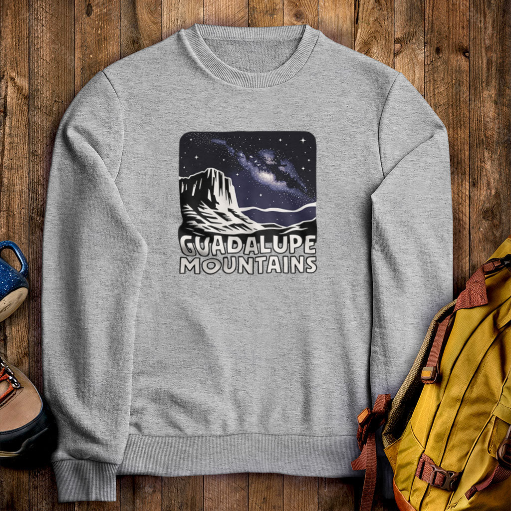 Guadalupe Mountains at Night Crewneck Sweatshirt