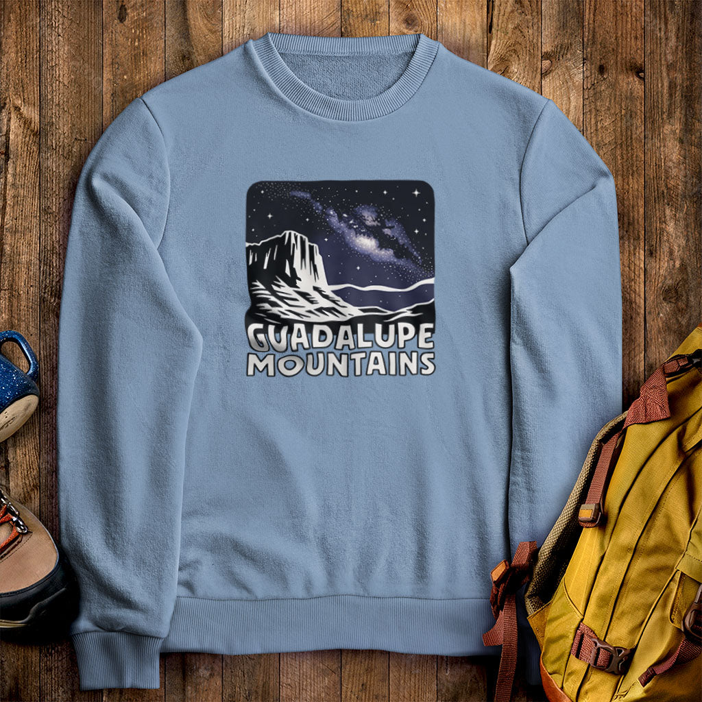 Guadalupe Mountains at Night Crewneck Sweatshirt