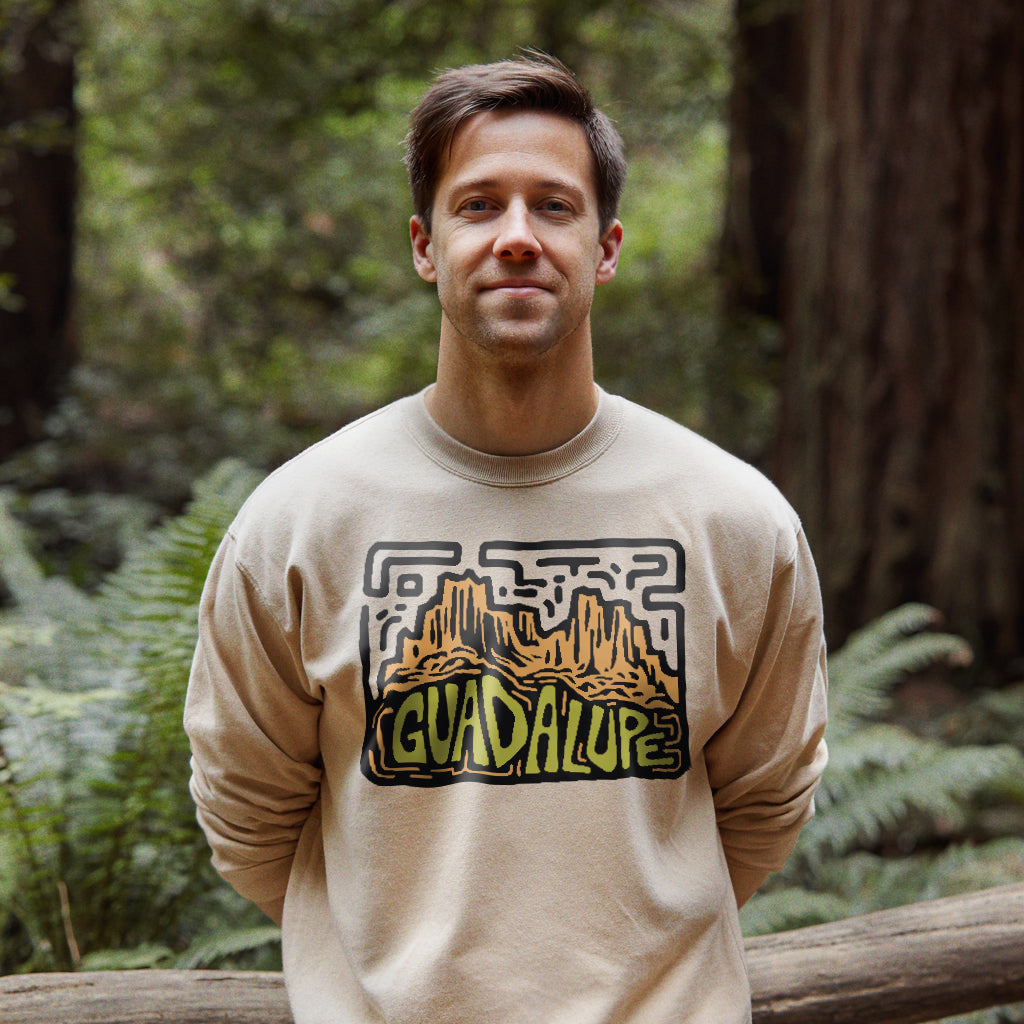 Guadalupe National Park Crewneck Sweatshirt Adventure and Outdoors Themed Sweatshirt